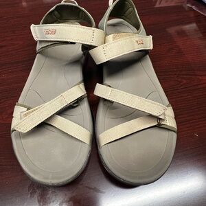 Teva Light Tan Strappy Sandals